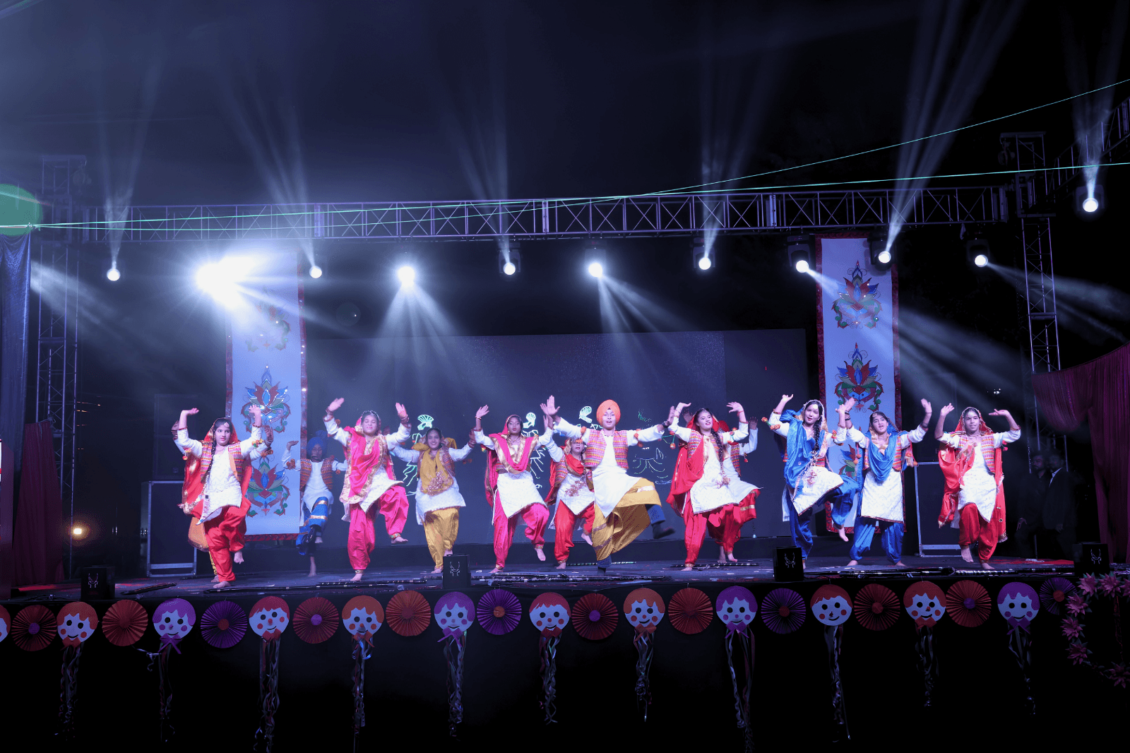 Students celebrating cultural festivals