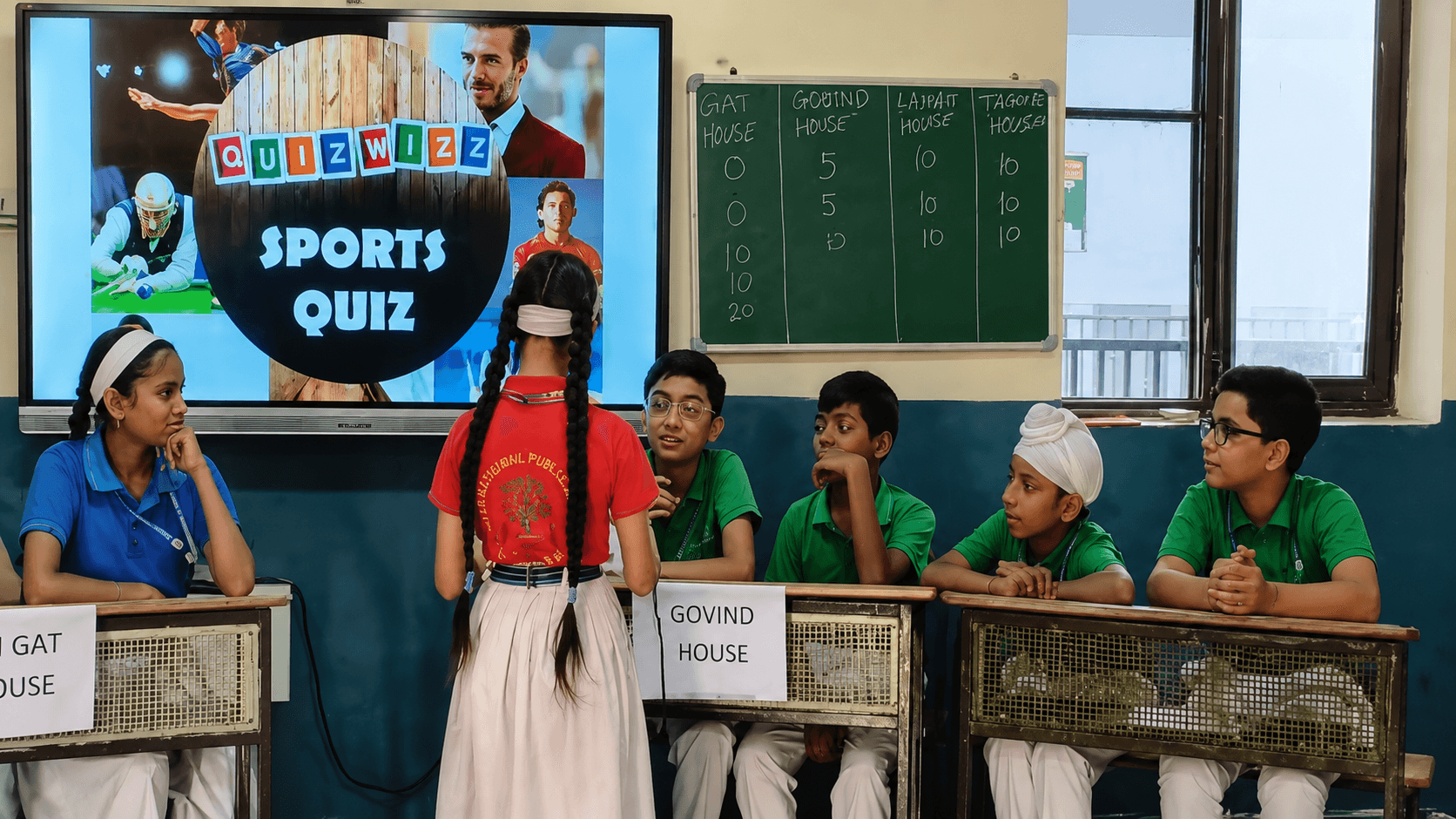 Interactive classroom with technology and collaboration